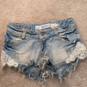 Brandy Melville Light Blue Short Shorts